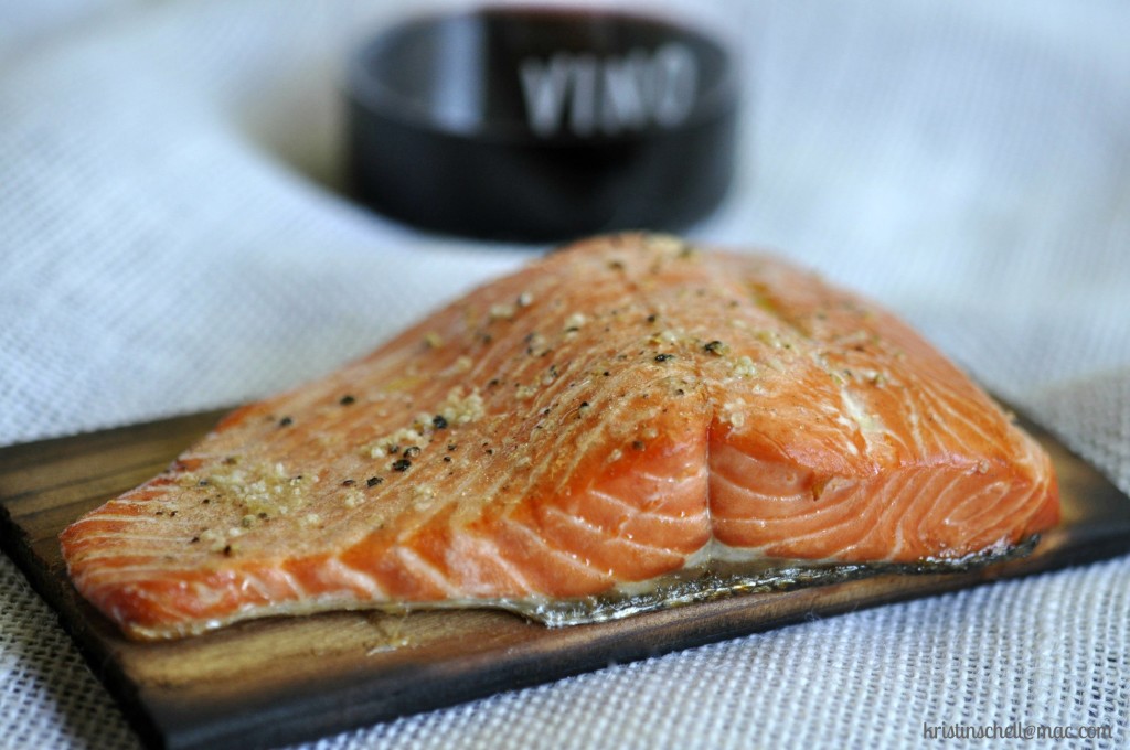 Salmon on Wooden Plank for Blog WM