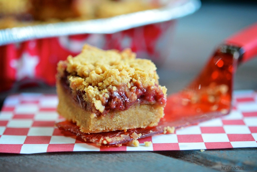 Peanut Butter & Jelly Bars for Back to School snacks