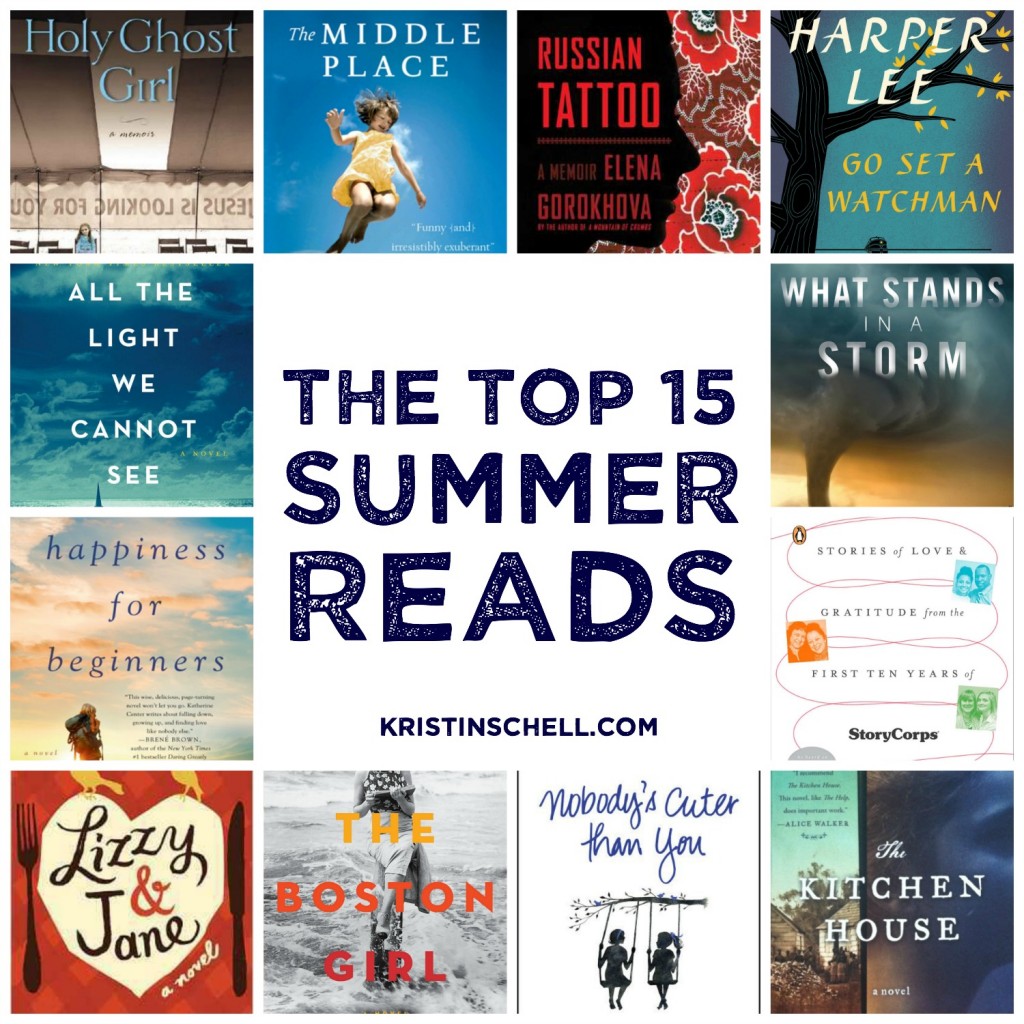 The top 15 summer reads... seriously, if you don't read these the next few months, you're missing out big time.