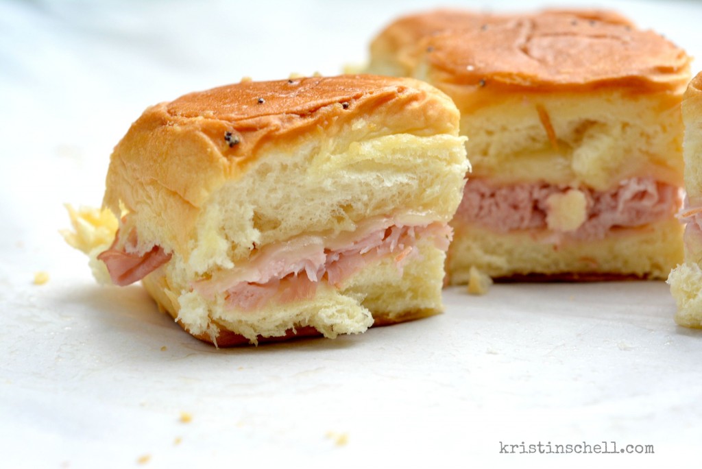 Ham and Cheese Party Rolls | kristinschell.com