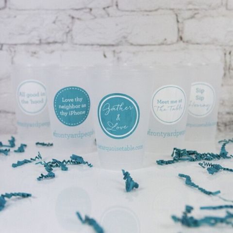 Turquoise Table Cups and Sticker Set - The 2019 Turquoise Table Gift Guide